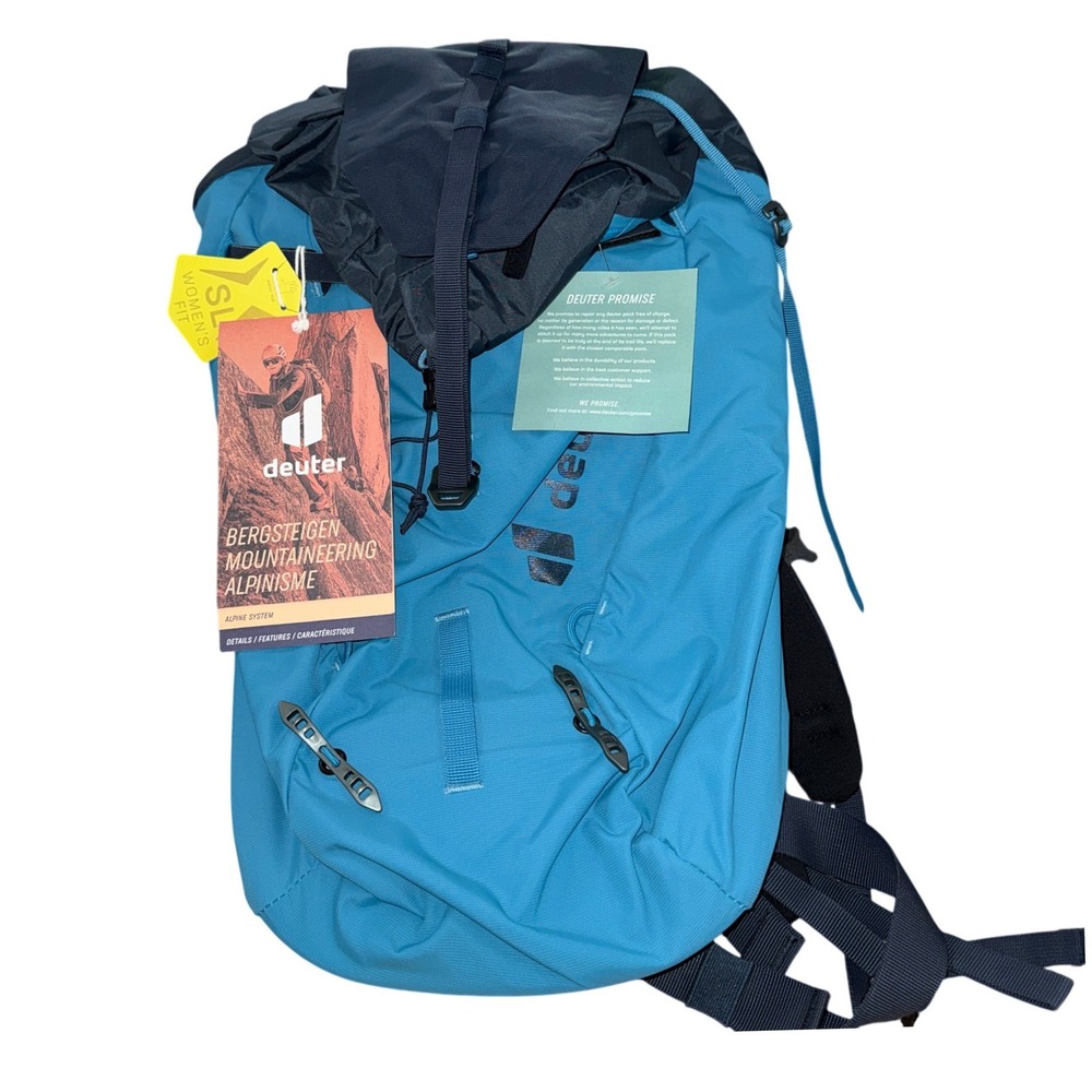 NEW Deuter Womens Alpine Guide 22SL Blue Lagoon Mountaineering Hiking Backpack